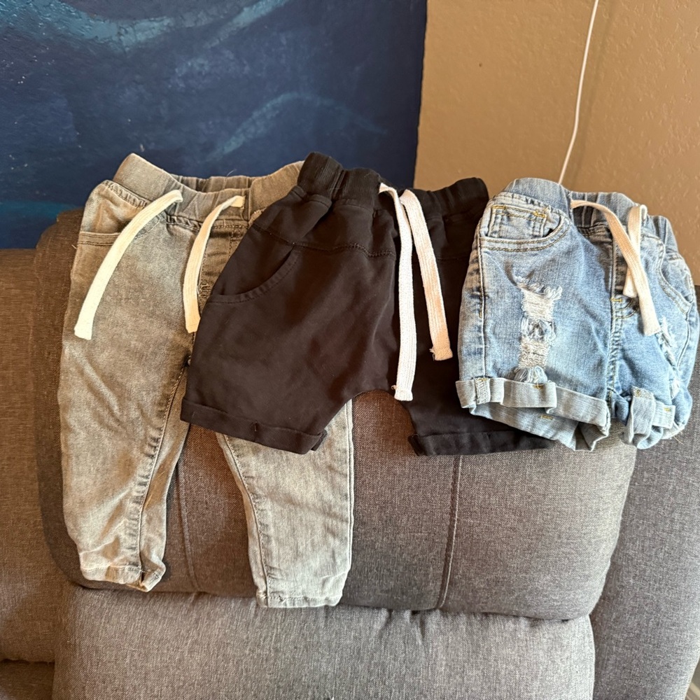 Little Bipsy Black and Gray Shorts Collection